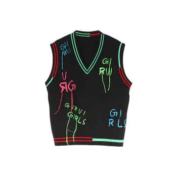 GURUI Vest Women's Multicolor Black