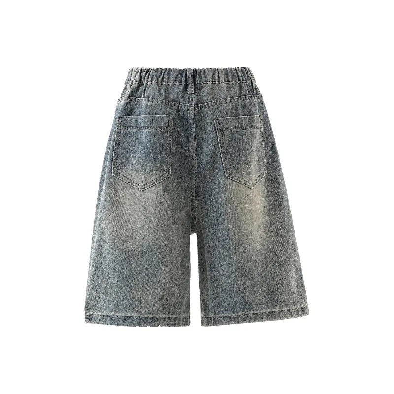 CHARLIE GOLF Denim Shorts Unisex Blue-1