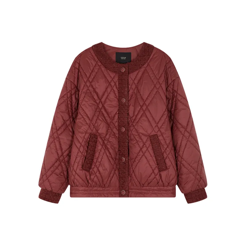 Mo Han Yi Mei Puffer Jacket Women's Vintage Red-0