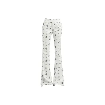 HELEH Casual Pants Unisex White