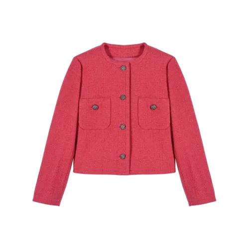 BA&SH Cropped Coats Women's Overripe Red