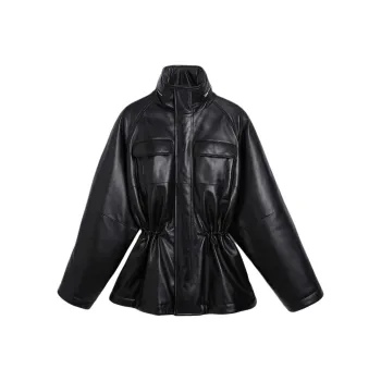 Phoebe Philo Leather Jacket Women's Black