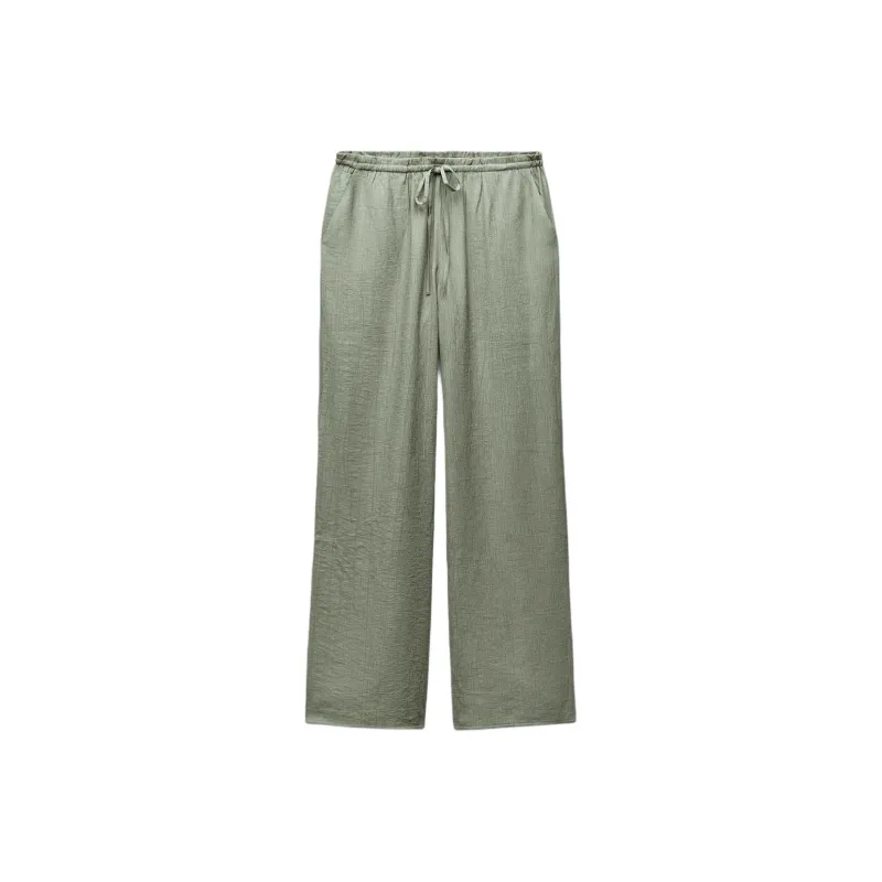 ZARA Casual Pants Women's Lake Green-0