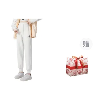 CHANGE SHE Casual Pants Unisex Light Gray