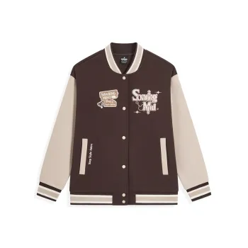XTEP Baseball Jacket Women's Iron Gray/Mountain Moon White