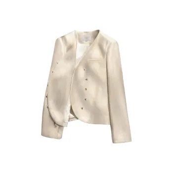 Cypress House Cropped Coat Women's Iridescent Apricot