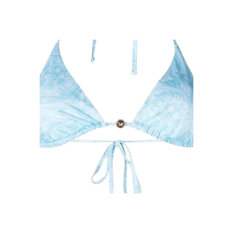 VERSACE Barocco Printed Triangle Cup Bikini Top-3
