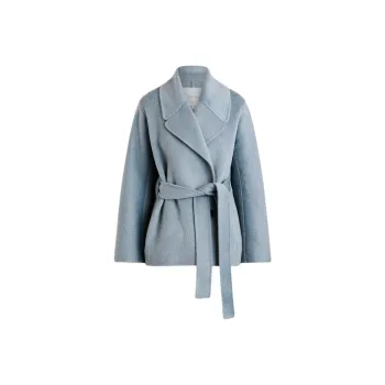 SCANLAN THEODORE SS25 Cocoon Sleeve Coat Women's Denim/Denim Blue
