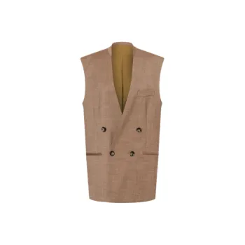 PHILOSOPHY DI LORENZO SERAFINI Lapeless Double breasted Gilet