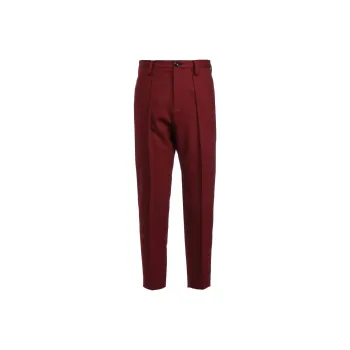 Yohji Yamamoto Y's FW24 Casual Pants Women's Burgundy