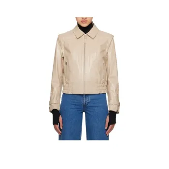 MACKAGE Leather Jacket Women's Beige