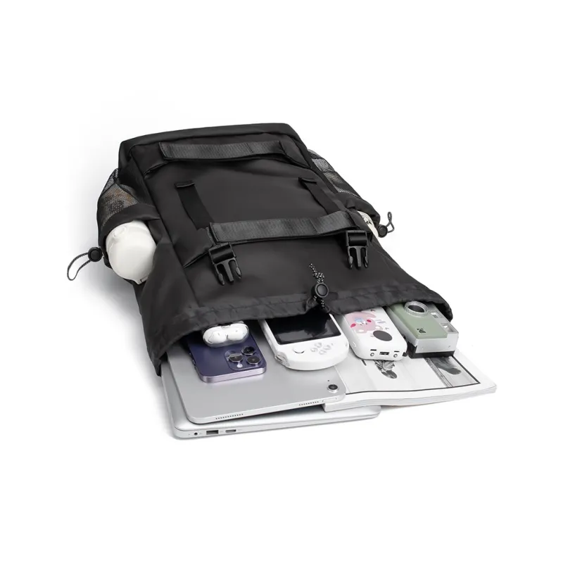 LOVERPUSS Fabric Backpack Men's Cool Black-3