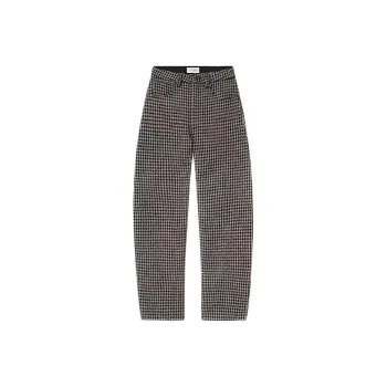 FRAME FW24 Casual Pants Women's Black White Plaid