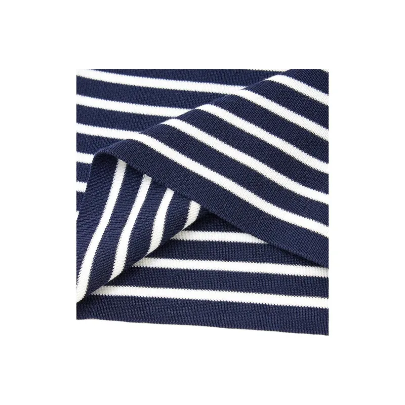 Love to serve Knitwear Women's Blue White Stripes-4