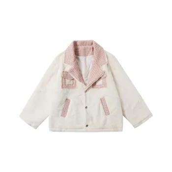 MRR&CO. Velvet feel Coat Women's White