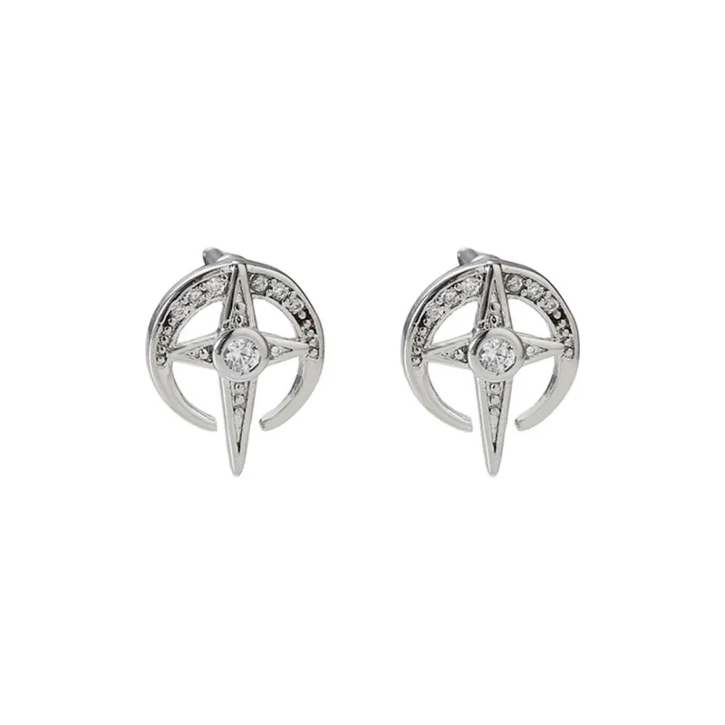 JEANSWEST Titanium Steel Stud Earrings Unisex-0