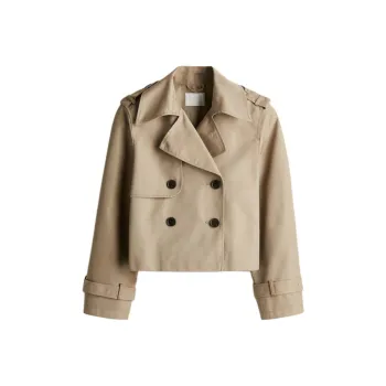 H&M Trench Coat Women's Light Umber
