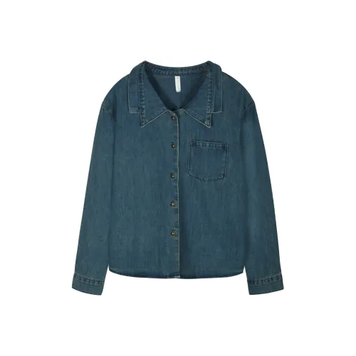 MISHOW Denim Jackets Women's Vintage Blue