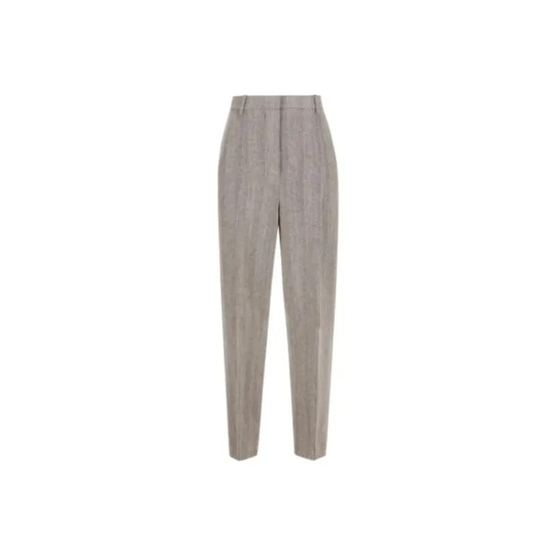 Loro Piana Pressed Crease Tapered Trousers-0