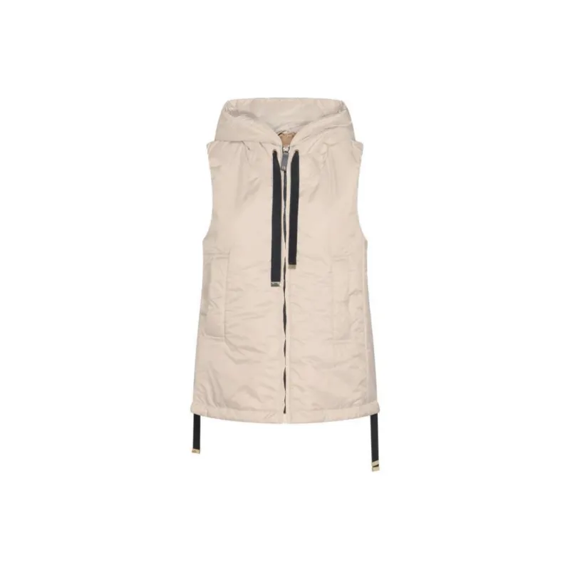 MaxMara Zip Up Drawstring Gilet-0