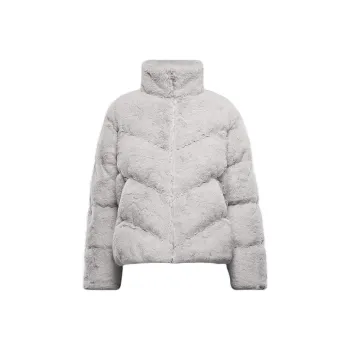 Nike SportswearTherma FIT Windpuffer Velvet feel Coat Women's Light Earth Brown/White