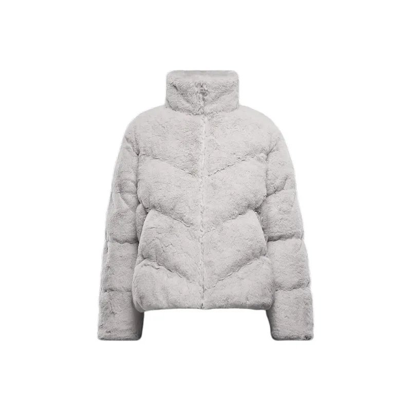 Nike SportswearTherma-FIT Windpuffer Velvet-feel Coat Women's Light Earth Brown/White-0
