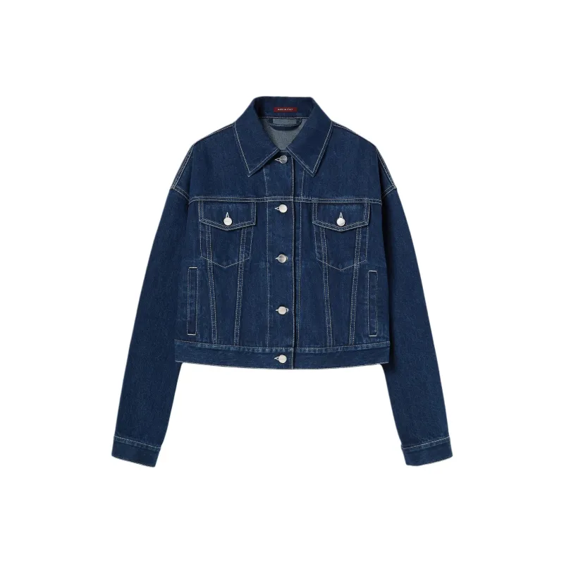 GUCCI Denim Jacket Women's Blue-0