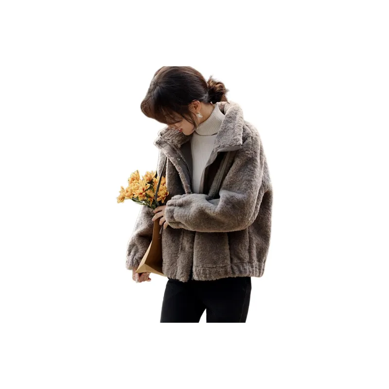 XWI Velvet feel Coat Women's Dark Gray-0