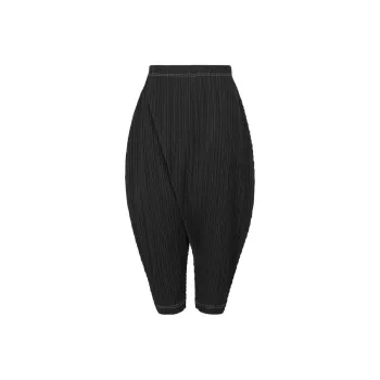 PLEATS PLEASE ISSEY MIYAKE FW24 Casual Pants Women's Black