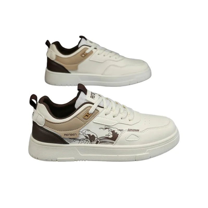 RENBEN Waterproof And Slip Resistant Low Top Skateboard Shoes Men's-2