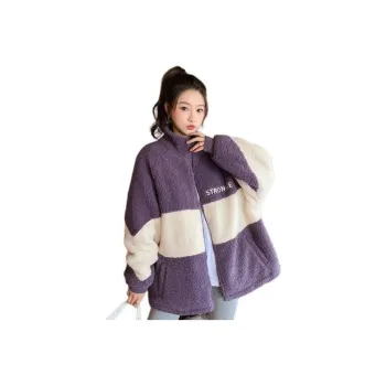 Tonlion Velvet-feel Coat Women's Purple