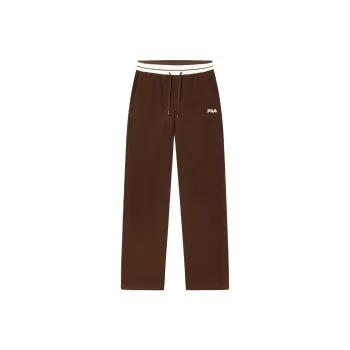 FILA SS25 HERITAGE Casual Pants Women's Dark Rock Umber