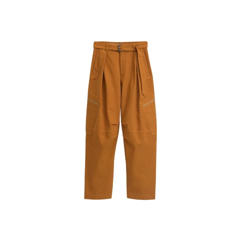 ZARA Casual Pants Women's Stripe/orange-0