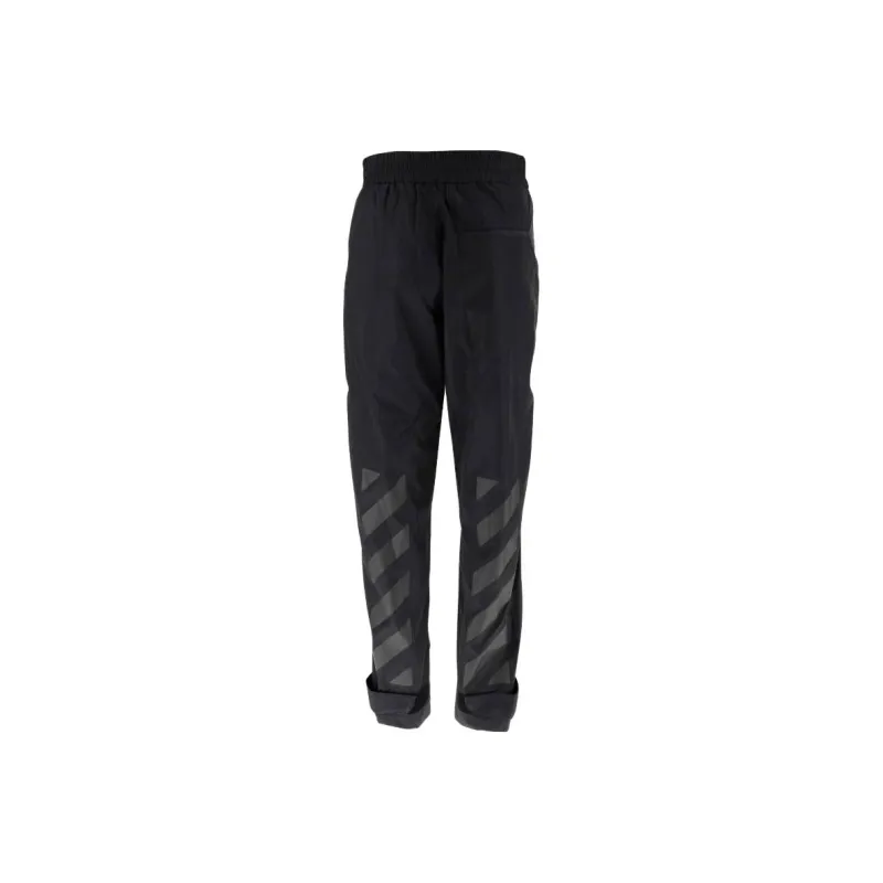 OFF-WHITE Logo-print Elasticated Trousers-0