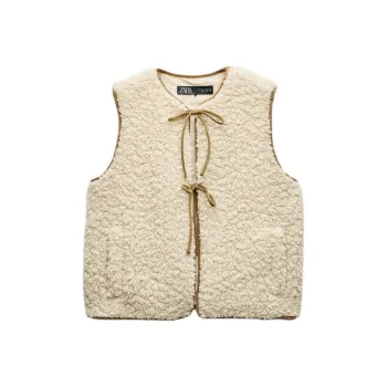 ZARA Vests Women's White