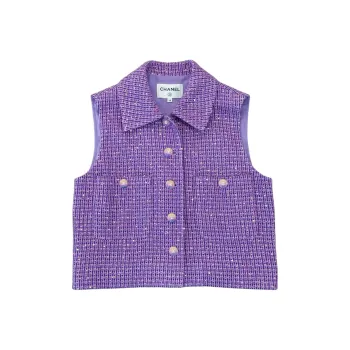 CHANEL Vests Women's Purple