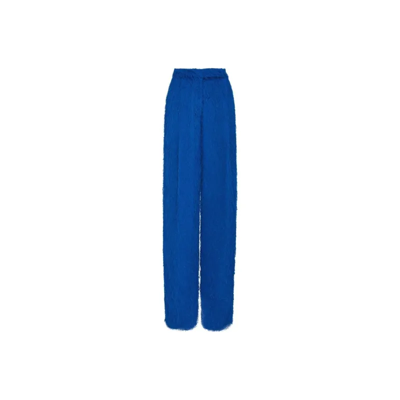 Oscar De La Renta Fringe Fil coup� Wide leg Trousers-0
