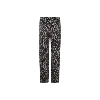 THEORY Stretch Leopard Relaxed Straight Pants