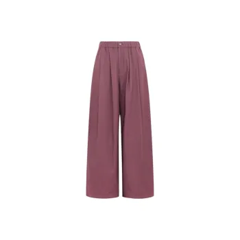MEIYANG Casual Pants Women's Deep Rose Red