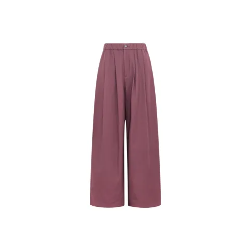 MEIYANG Casual Pants Women's Deep Rose Red
