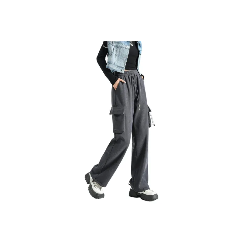 FAWENXIANGZI Casual Pants Women's Black-6