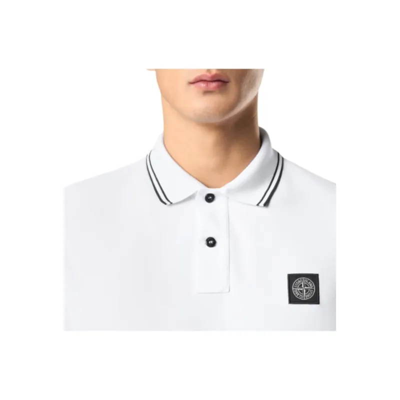 STONE ISLAND Polo Shirt Men's White-4