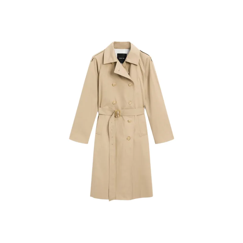 Massimo Dutti Trench Coat Women's Light Umber-0