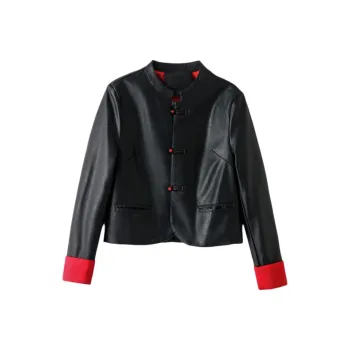 Yi Mengyuan Leather Jacket Women's