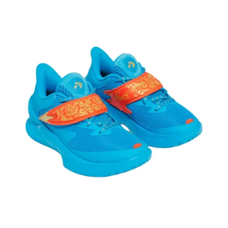 Under Armour Anti Kick And Abrasion Resistant Low Top Children's Basketball Shoes Blue Teenagers-2