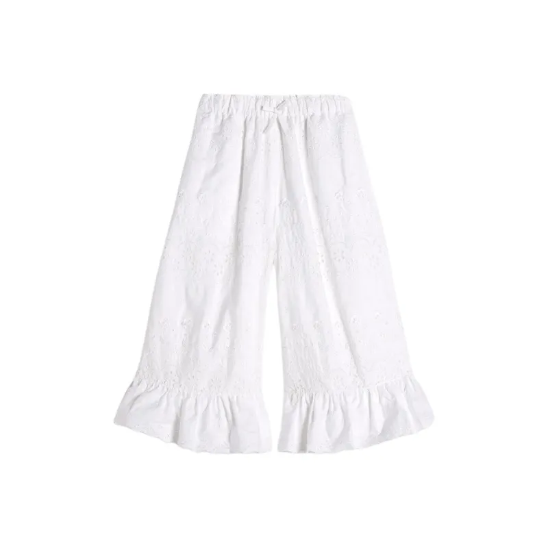 SIMONE ROCHA Trim Drawstring Long Bloomer Trousers 'White'-0