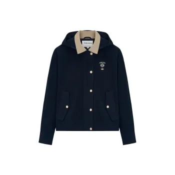 Teenie Weenie Cropped Coat Women's Navy Blue