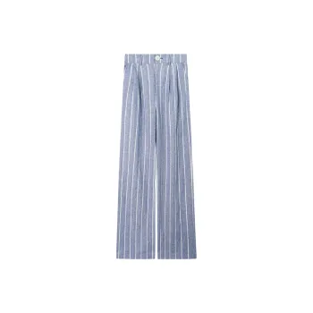 LOUISY AO SS24 Casual Pants Women's Blue Stripes