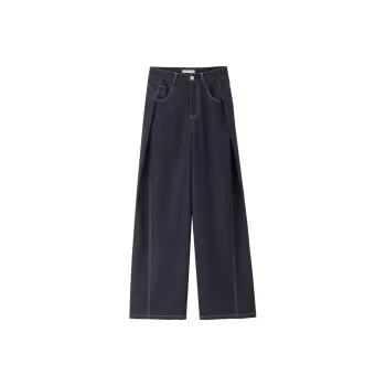 UNIQLO Casual Pants Women's Dark Blue Denim