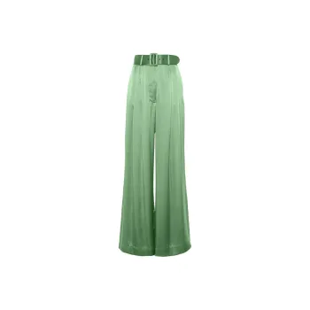 Zimmermann Silk Pleated Straight Trousers